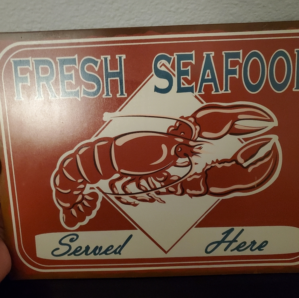 Metal sign